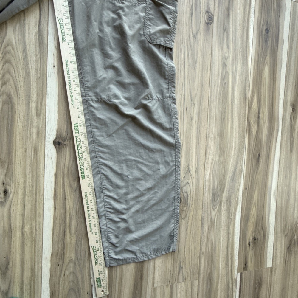REI UPF 50+ men's Khaki Nylon cargo pants XL‎ x 34L Lightweight Hiking Camping - Picture 6 of 8